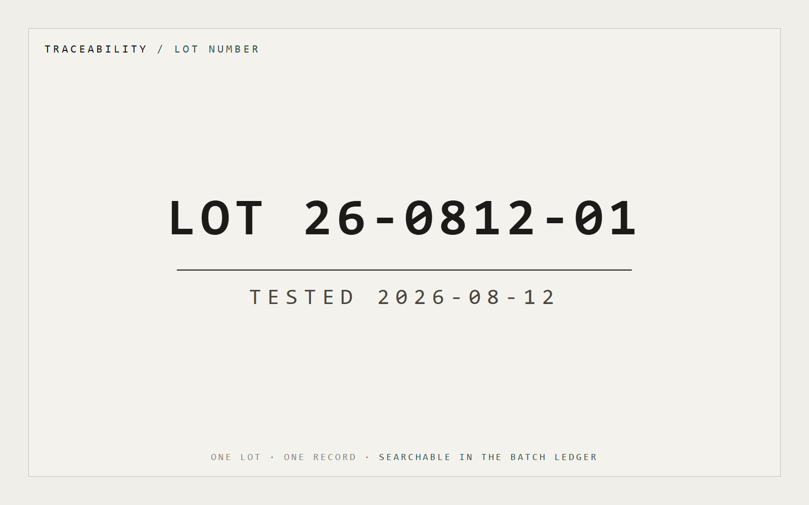 Why lot numbers matter in research workflows